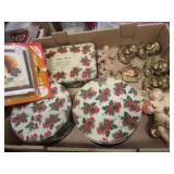 vintage Christmas Angels, tins, mushroom craft kit
