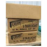 2 cases colony starlight punch cups 1 case Heise