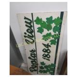 Poplar View 1884 sign