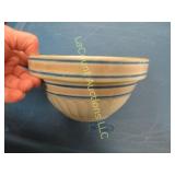 blue band stripe bowl advertising Saukville IGA