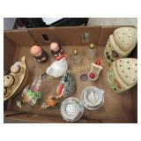 assorted salt peppers shakers monks