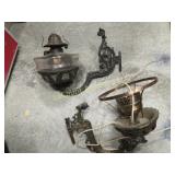 oil lamp wall mount one electrified