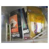 covered tote many needlework kits samplers LOOK!!