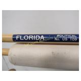 Florida political No US 109 rolled large map