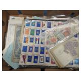vintage ephemera stamps many pieces