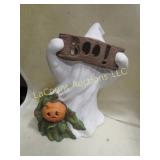 vintage Halloween ghost ceramic lighted display