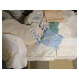 assorted vintage fancy work sheets pillow cases