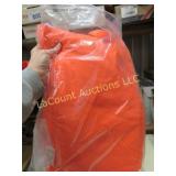 blaze orange mens bibs size Large new in package