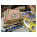 assorted ehemera travel books post cards