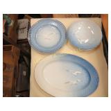 B & G Seagull platter plate & bowl LE plate