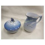 B & G Seagull creamer & sugar set