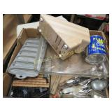 corn bread pan glass pan price tags knife block