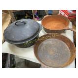 cast iron pans wagner ware rusty