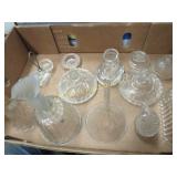 assorted glass minis funnel salts shot glass
