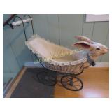Easter bunny rabbit stroller carriage buggy decor