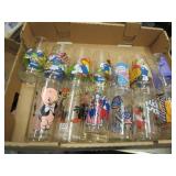 assorted character glasses smurf beaky porky