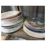 assorted plates bowls vintage