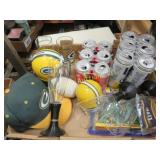 vintage Packers hat lighted glasses figures bank