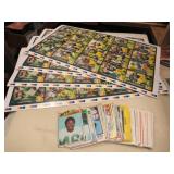 vintage Green Bay Packers uncut cards others
