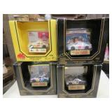 4 vintage Nascar model cars new in boxes LE