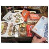 assorted miniature model kits military  brewers