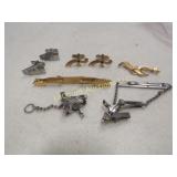 vintage cuff links animal trap camper John Deere