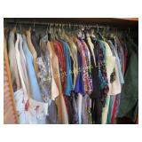 all clothing in closet womens mens assorted