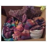 hand knit scarves hats socks new condition
