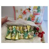 vintage Christmas angels package ties corsage
