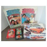 Vintage Dukes of Hazzard lot Model Books Cards
