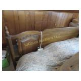 Bassett King size bed mattress bx spring headboard