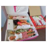 Vintage Barbie Dolls Case & Accessories