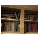 vintage books on 2 shelves great reads