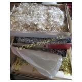 vintage Christmas tree garland silver & gold