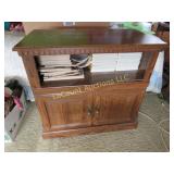 TV stand side table w magazines