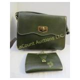 Vintage Meeker Leather Purse matching Wallet