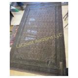 antique area rug thin