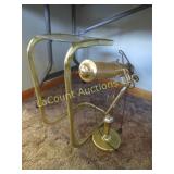 small side table & library table lamp