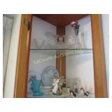 2 shelves decorative glass boot clear glass