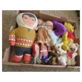 Assorted Vintage Dolls Eskimo Raggedy Ann Andy