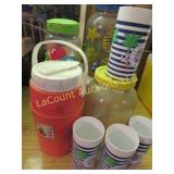 sun tea jugs cooler jug plastic glasses