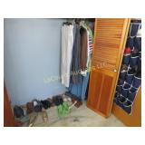 all womens shoes Clothing hanging & on Floor