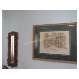 framed signed print slim mirror