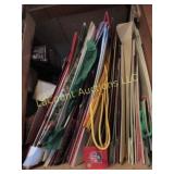 gift boxes and bags all in upper  cabinet