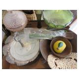 salad  bowl covered candy dish platter misc