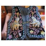 unique beaded elephant vest