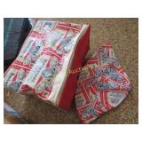 Vintage Budweiser soft side cooler & Hat