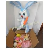 Vintage Easter Decor Inflatable Rabbit figures