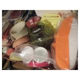 green pitcher bowls cups misc kitchenware