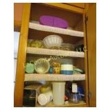 all plasticware in cabinet nut chopper